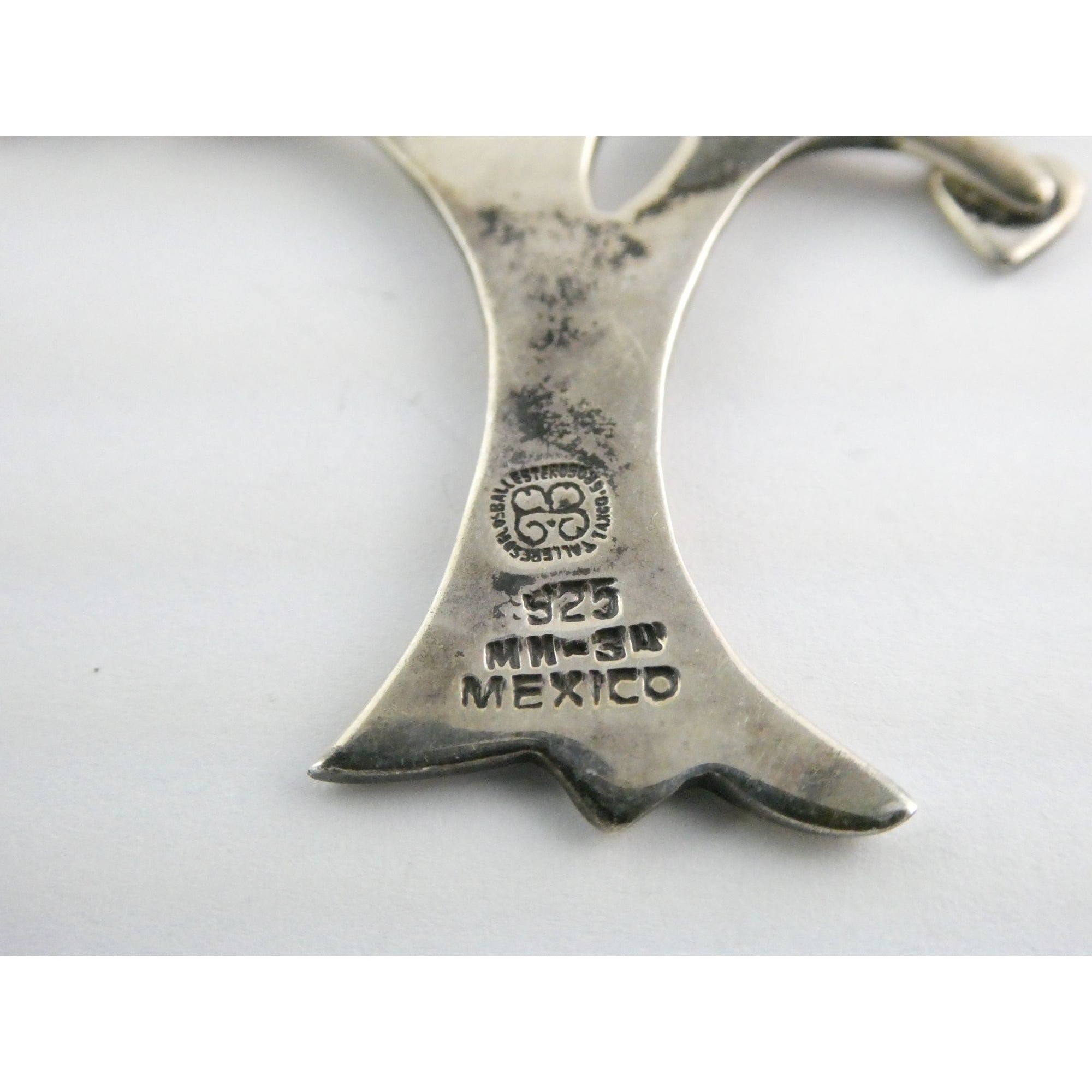 Vintage Los Ballesteros Sterling Silver Taxco Mexico Loving Giving Tree Brooch