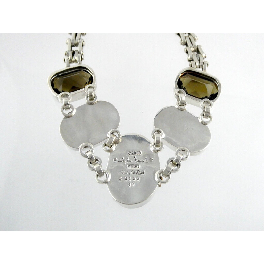 Stephen Dweck One of a Kind Sterling Silver Opal Necklace 9893 30 17.5 Inch 925