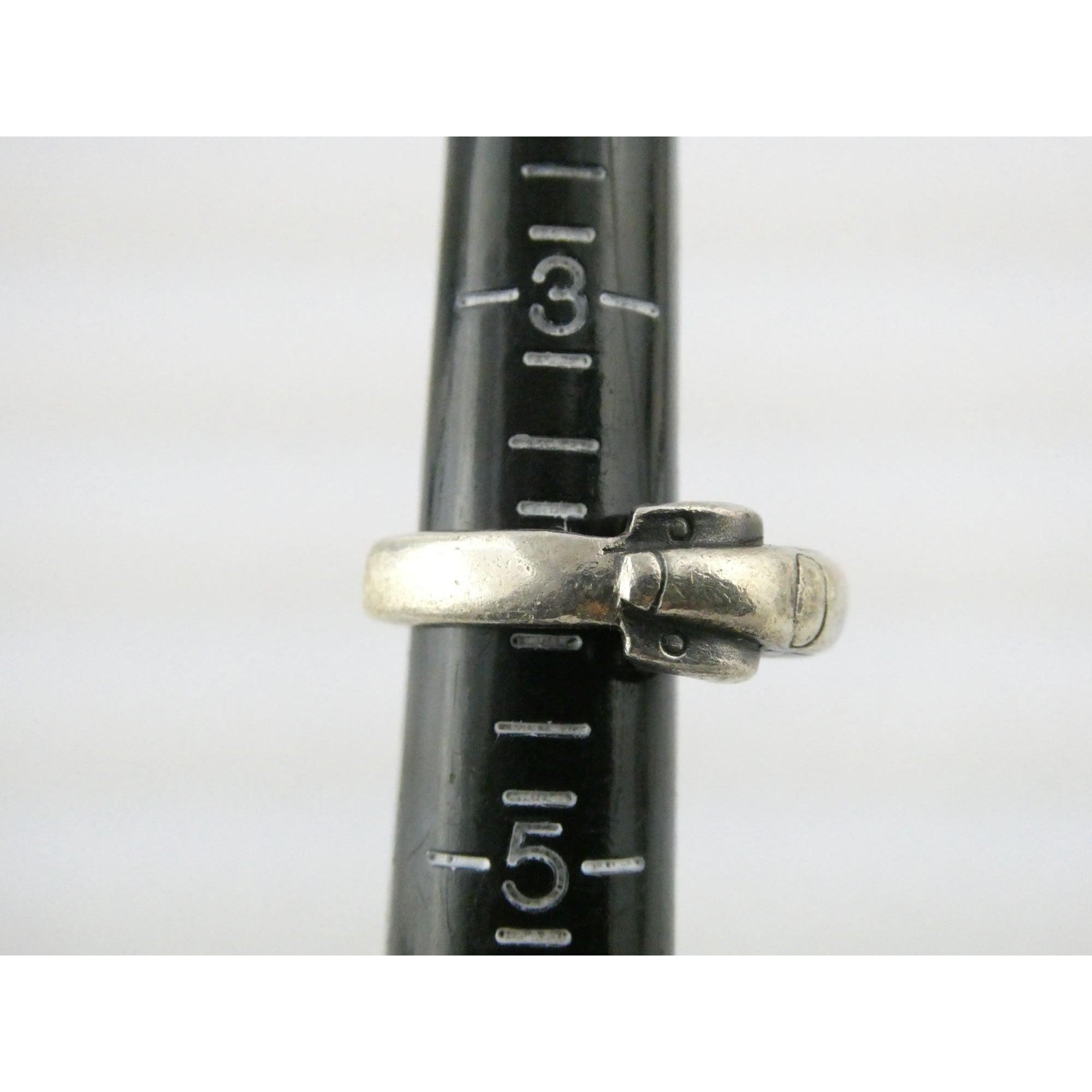 Vintage James Yesberger Volkswagen Beetle Sterling Silver Ring Size 4 12.5g