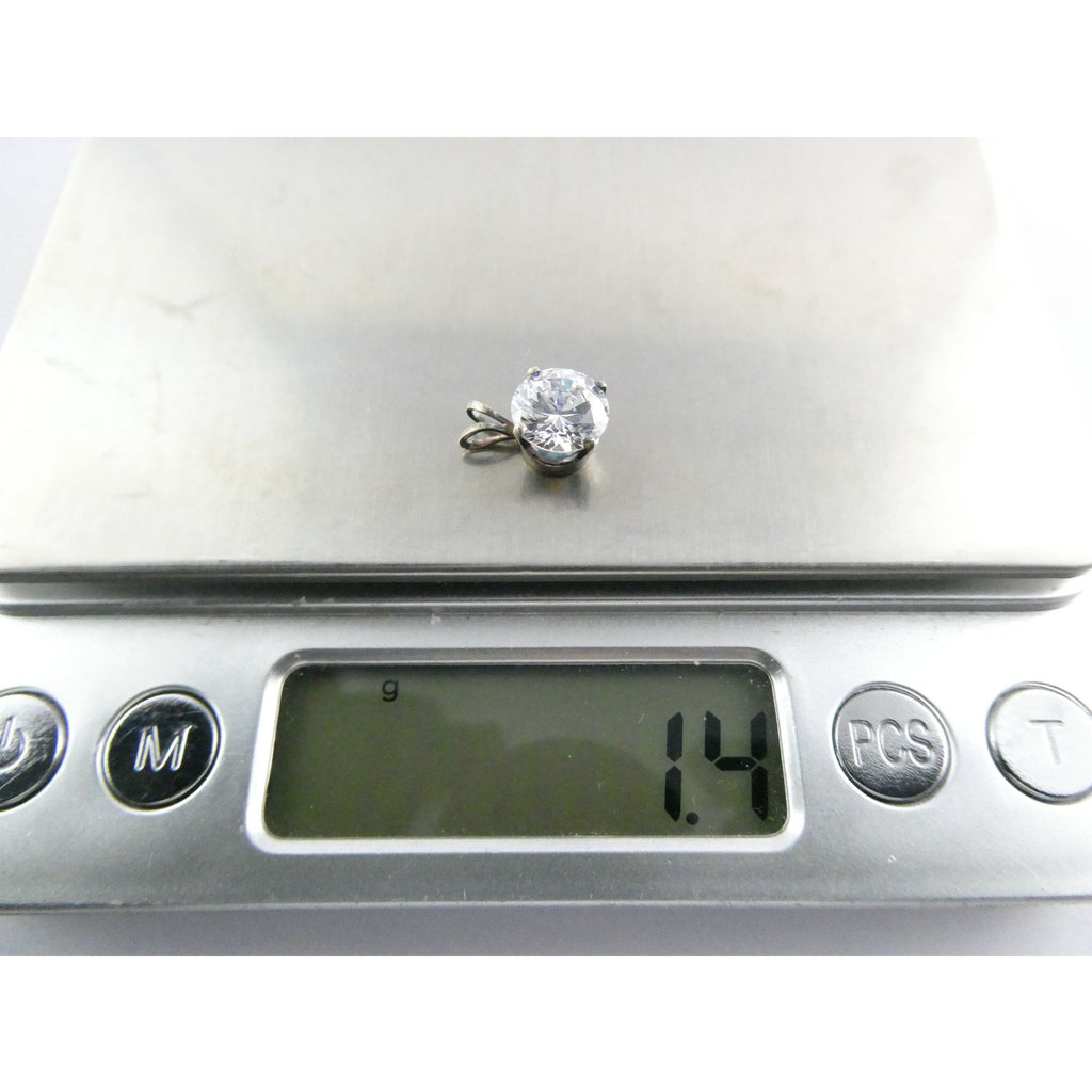 DQCZ Sterling Silver Round Pendant 1.4g Weight 11.88mm Total Length