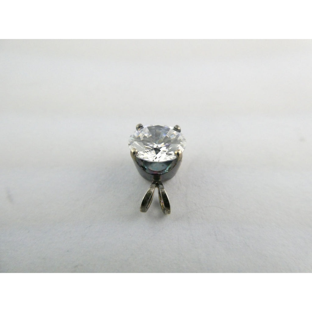 DQCZ Sterling Silver Round Pendant 1.4g Weight 11.88mm Total Length