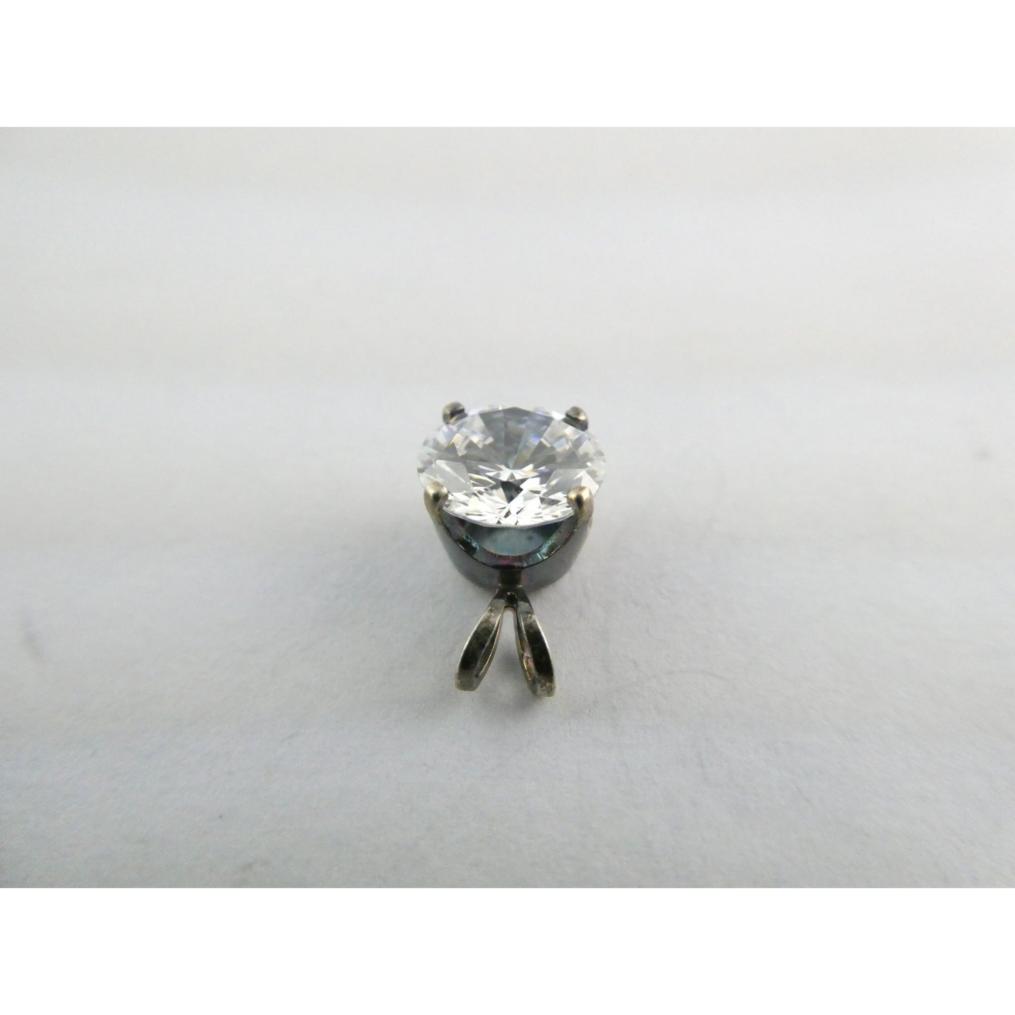 DQCZ Sterling Silver Round Pendant 1.4g Weight 11.88mm Total Length