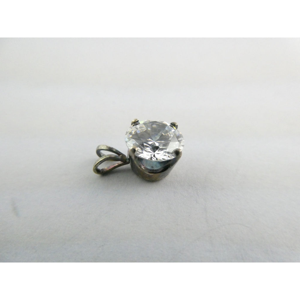 DQCZ Sterling Silver Round Pendant 1.4g Weight 11.88mm Total Length