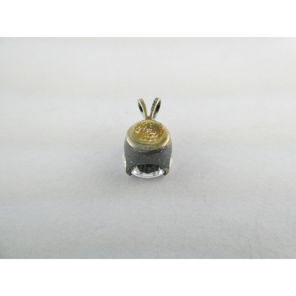 DQCZ Sterling Silver Round Pendant 1.4g Weight 11.88mm Total Length