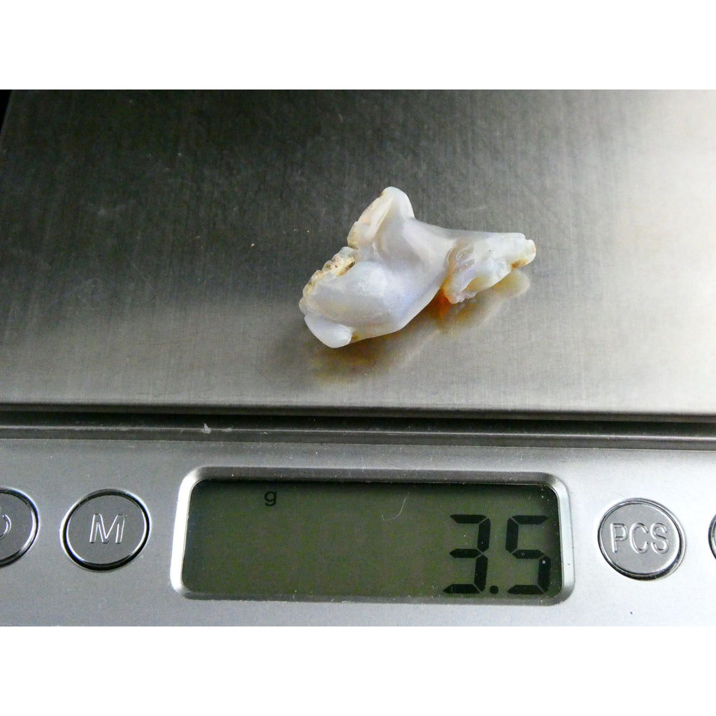 Carved Natural Opal Sitting Cow Specimen 3.5g Weight 17.58 Carats 27mm Length