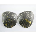 Sydney Lynch Sterling Silver and 22k Gold Modernist Freeform Earrings 8g 1.25 In