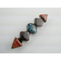 Elgin Tom NA Navajo Sterling Silver Spiny Oyster Shell and Turquoise Pin Brooch