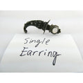 Vintage SINGLE Sterling Silver Moonstone Sheathed Sword Screwback Earring 3.6g