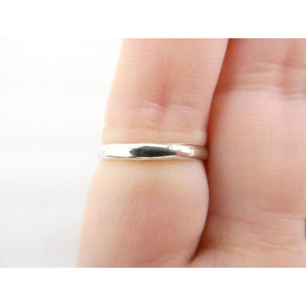 Sterling Silver Clear Moonstone Cabochon Ring Slight Blue Flash Size 6.75 1.8g