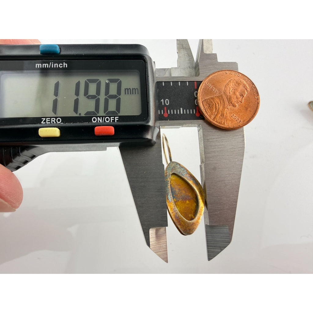 Kathy Lynn Mayeda KLM Designer Sterling Silver Modernist Earrings 4.6g 1.25 Inch