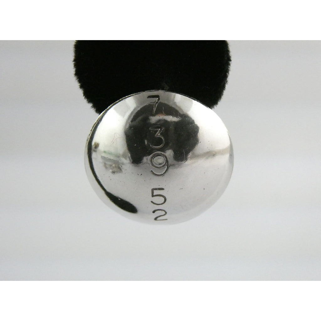 Artisan Signed B Mayeh 73952 Sterling Silver Round Stud Earrings 6.8g 23.59mm