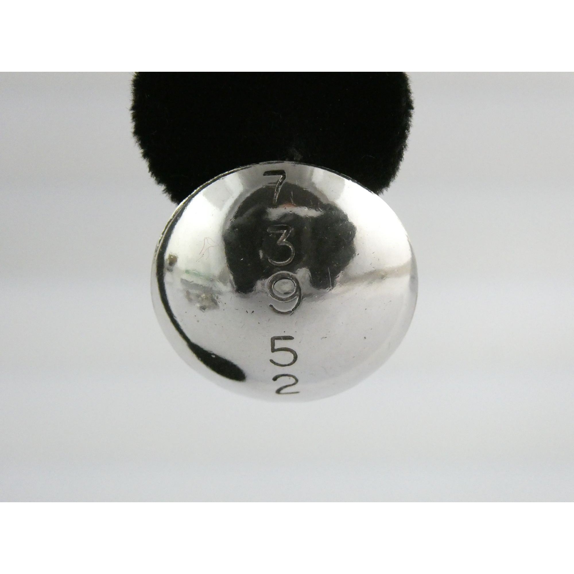 Artisan Signed B Mayeh 73952 Sterling Silver Round Stud Earrings 6.8g 23.59mm