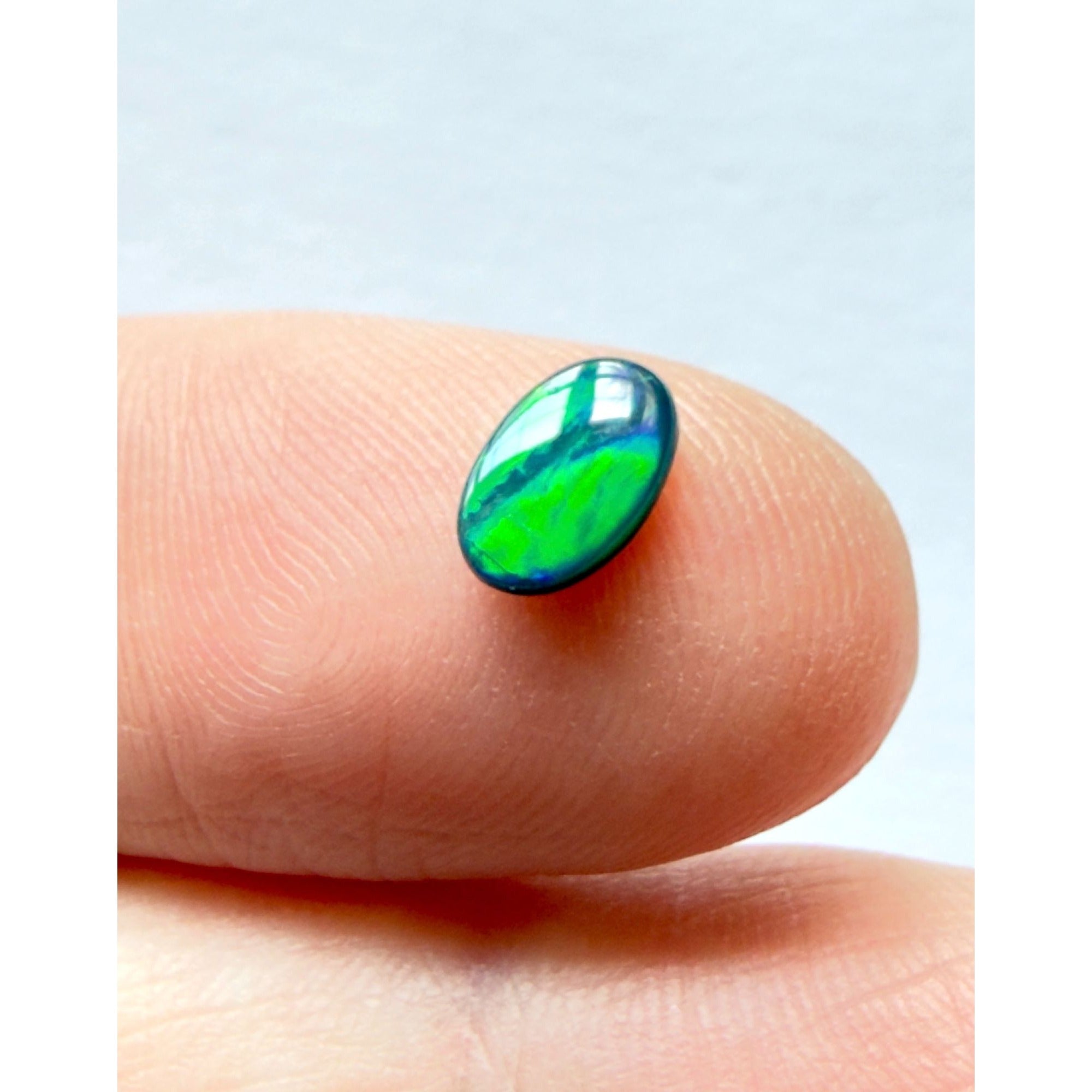 Australian Polished and Cut Freeform Opal Cabochon .42 CT Weight 7.11mm x 4.50mm