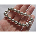 Tiffany and Co Sterling Silver Ball Beaded Bracelet 10mm 17.4g Weight 6.5 Inch