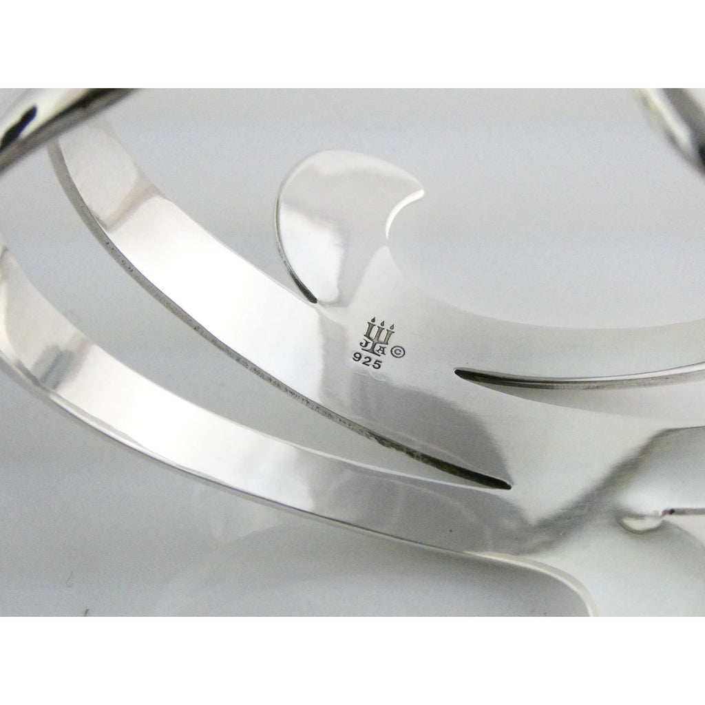 James Avery Sterling Silver Avante Swirl Wave Cuff Bracelet 67g 7 Inches Size