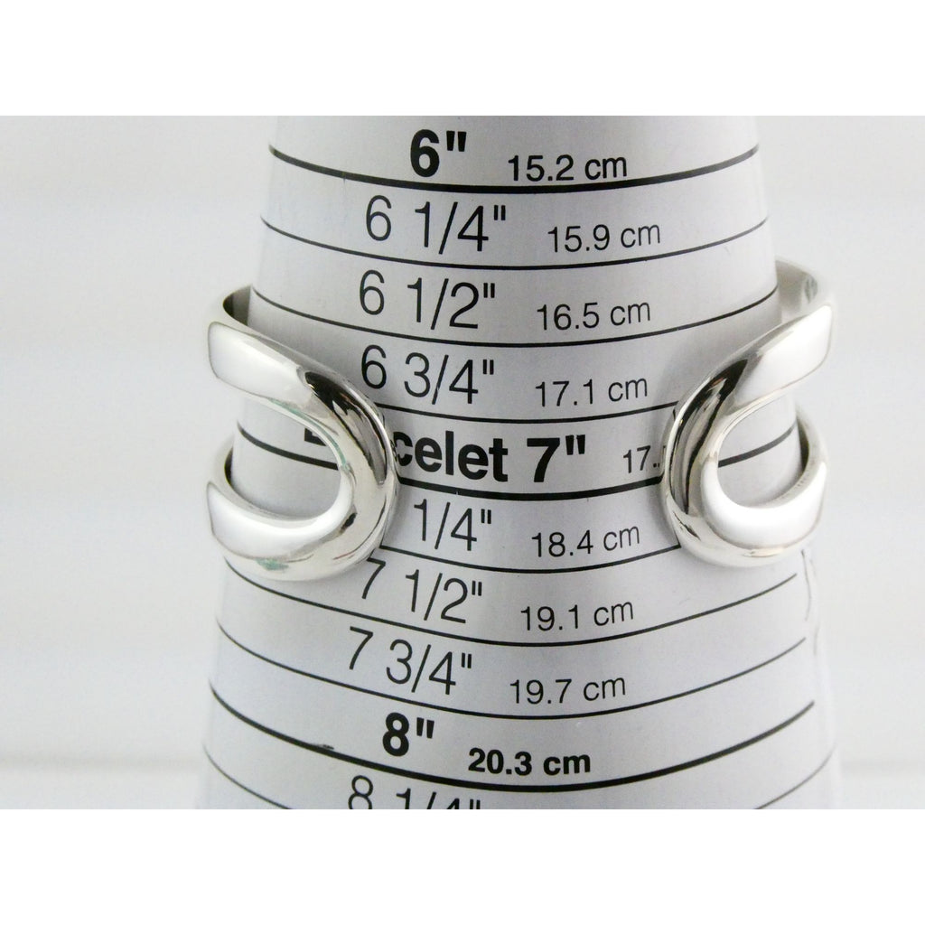 James Avery Sterling Silver Avante Swirl Wave Cuff Bracelet 67g 7 Inches Size
