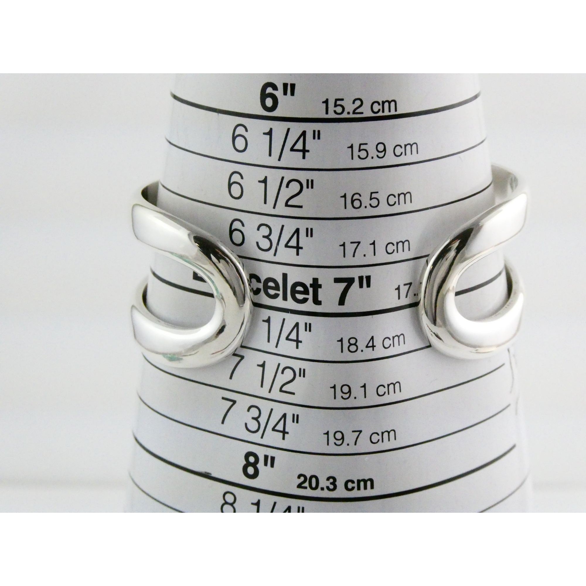 James Avery Sterling Silver Avante Swirl Wave Cuff Bracelet 67g 7 Inches Size