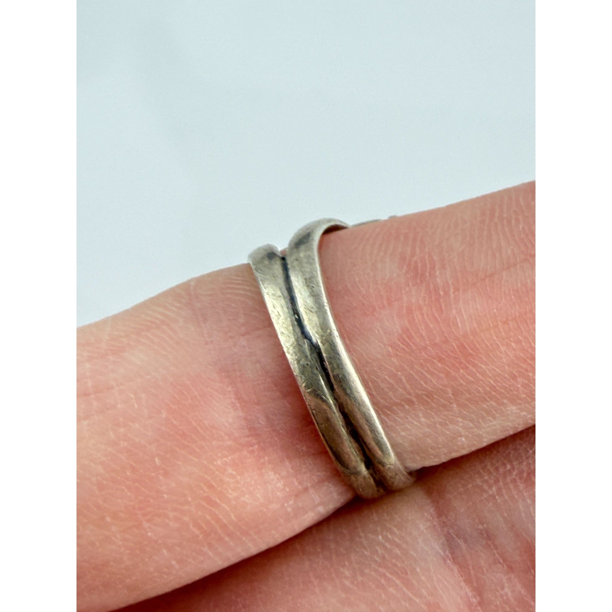 Southwestern Style Philippines Sterling Silver Turquoise and Coral Ring Size 8.5