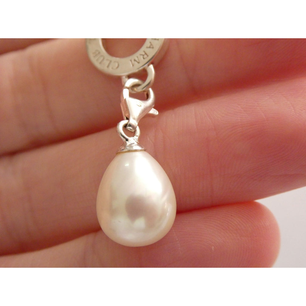Thomas Sabo Charm Club Sterling Silver Cultured Pearl Drop Pendant 4.6g 41mm