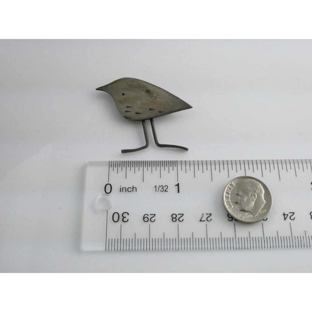 Vintage MCM Frances Holmes Boothby Sterling Silver Bird Pin FHB 5.1g 1.5In Width
