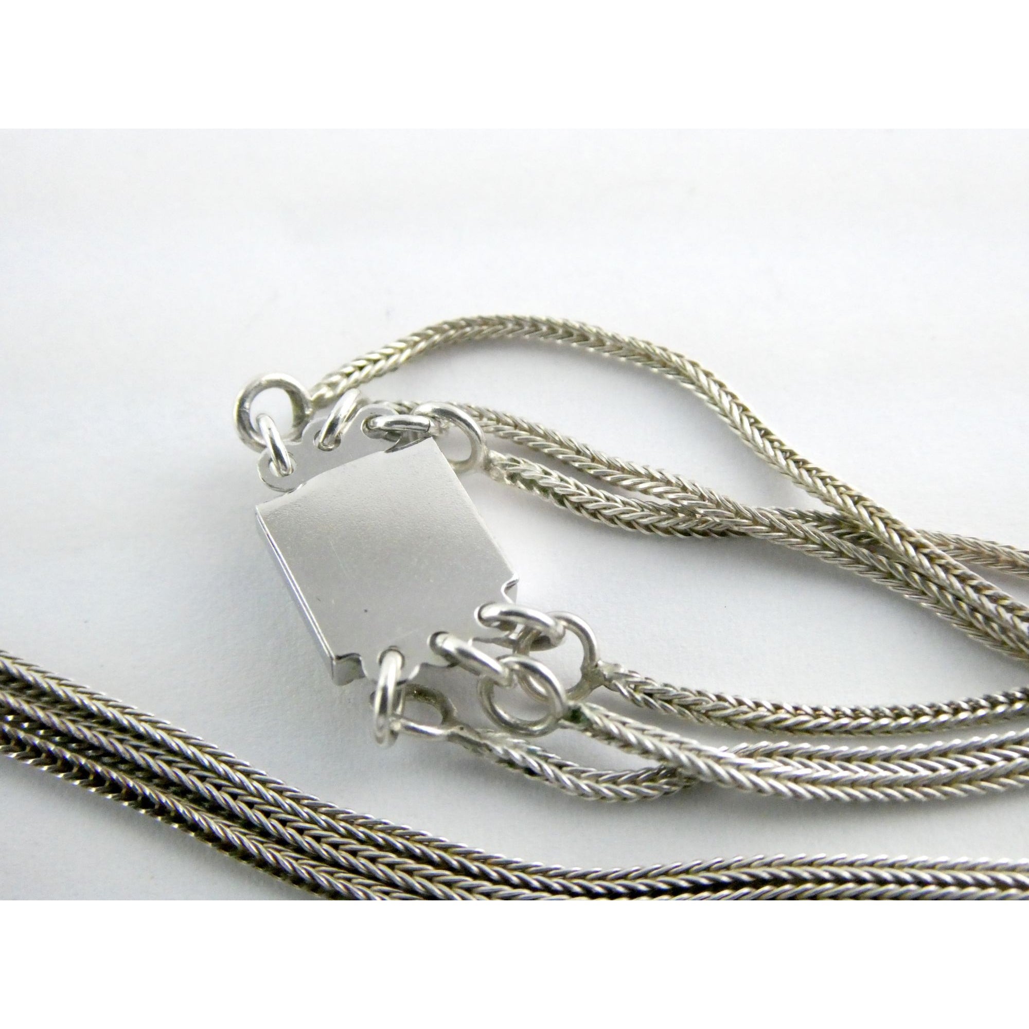 Artisan 1995 Sterling Silver 14k Gold Charoite Pendant Multi Strand Necklace 27g