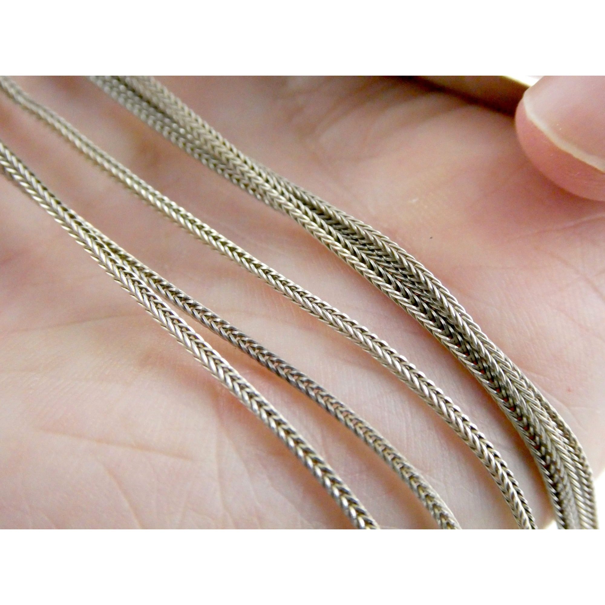 Artisan 1995 Sterling Silver 14k Gold Charoite Pendant Multi Strand Necklace 27g