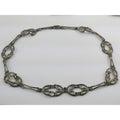 Erika Hult De Corral RIC Mexico Sterling Silver Geometric Statement Necklace 97g