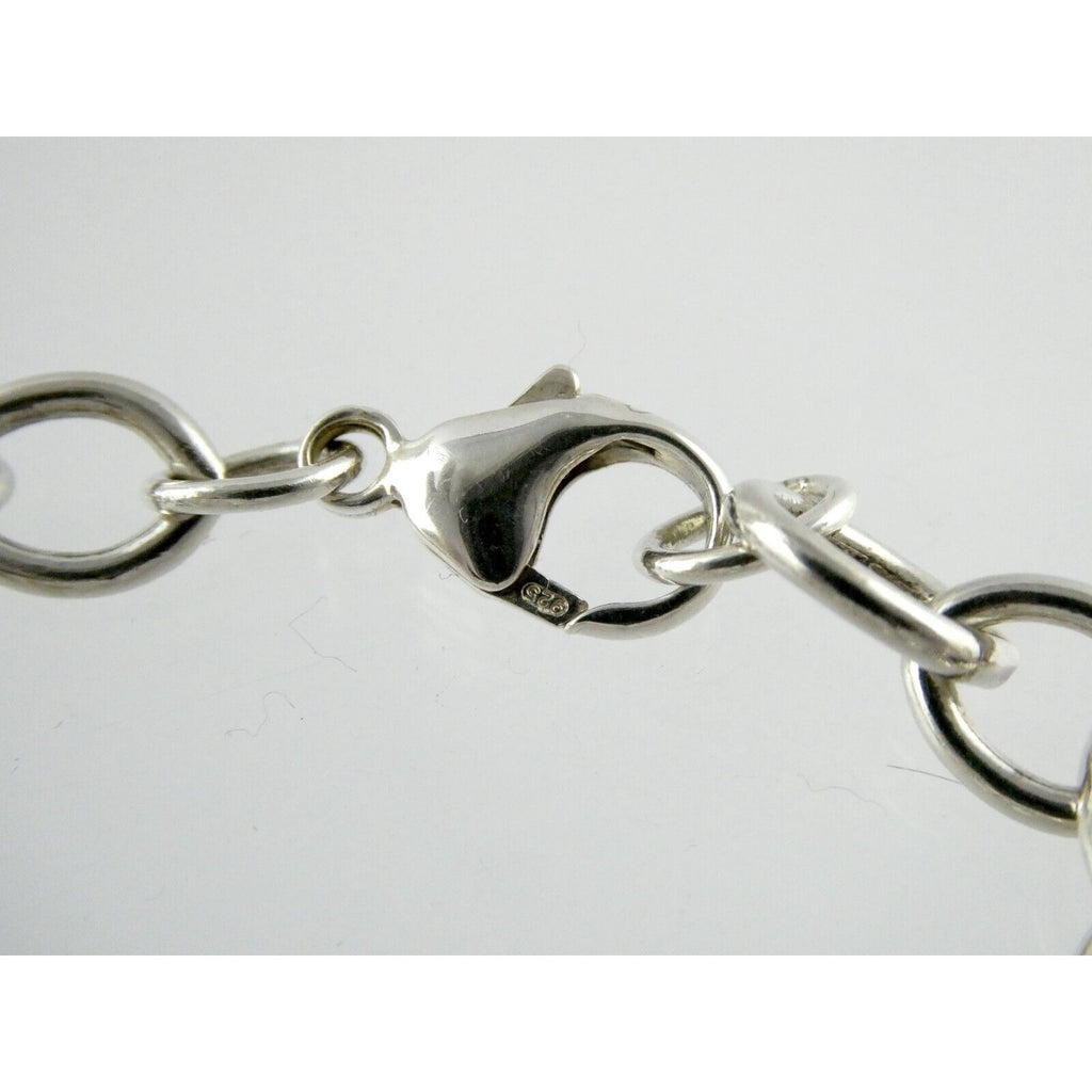 Asch Grossbardt 18k Yellow Gold and Sterling Silver Star Charm Bracelet 925 7 In