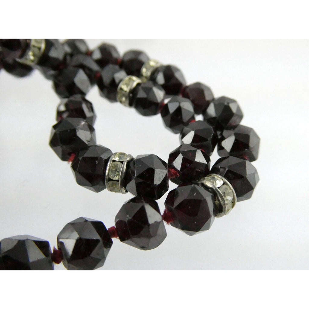 Artisan Sterling Silver Lepidolite Mica Snake and Garnet Beaded Pendant Necklace