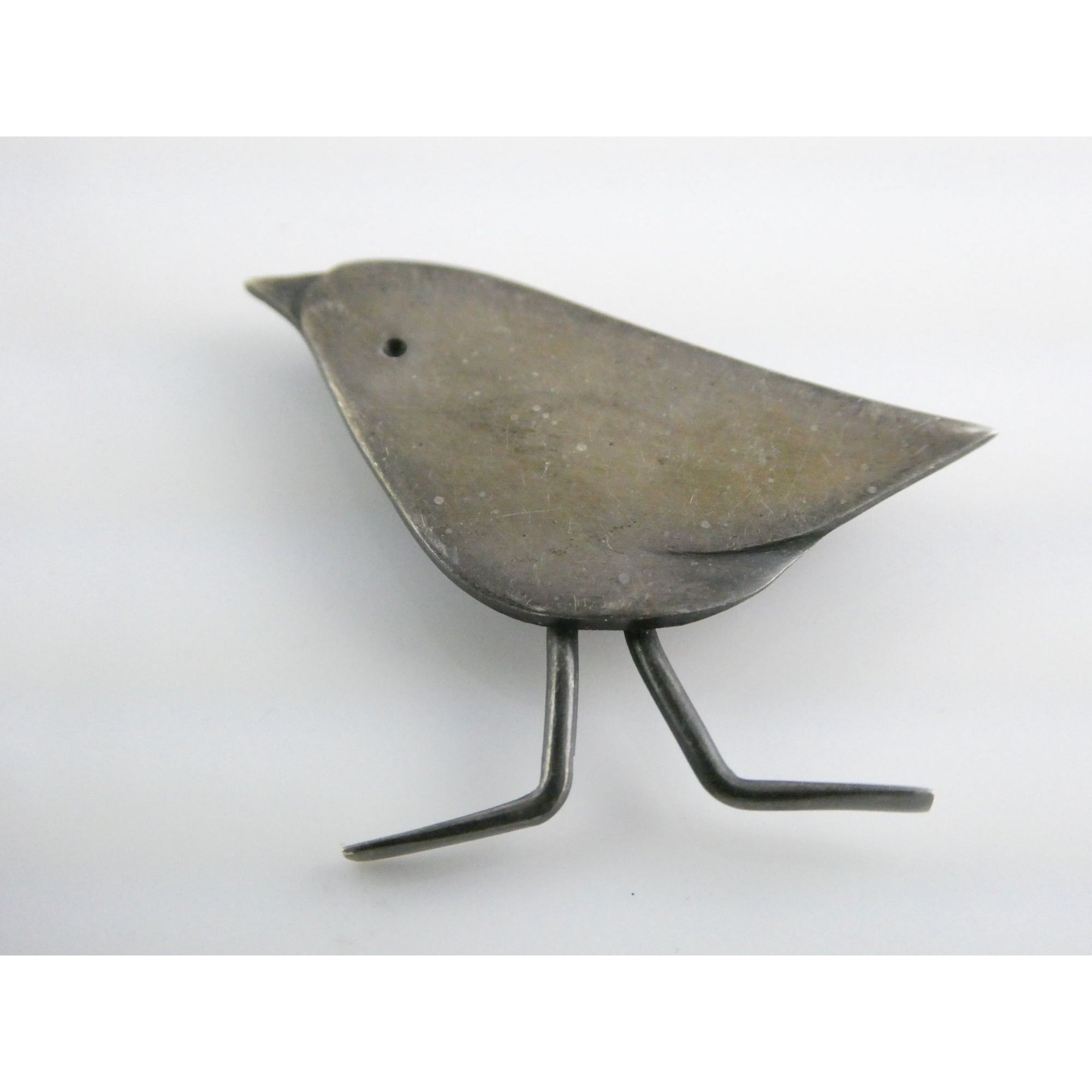 Vintage MCM Frances Holmes Boothby Sterling Silver Bird Pin FHB 4.3g 32mm Width