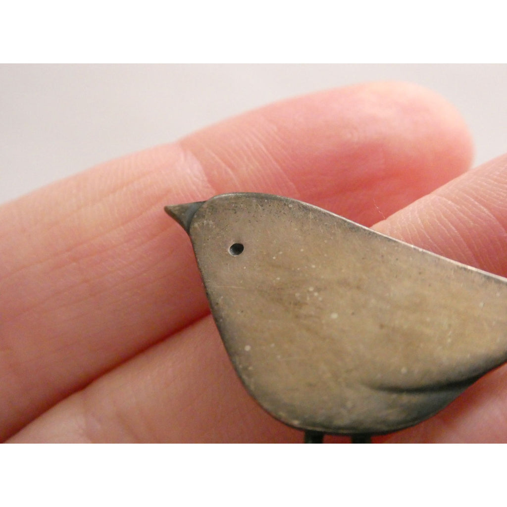 Vintage MCM Frances Holmes Boothby Sterling Silver Bird Pin FHB 4.3g 32mm Width