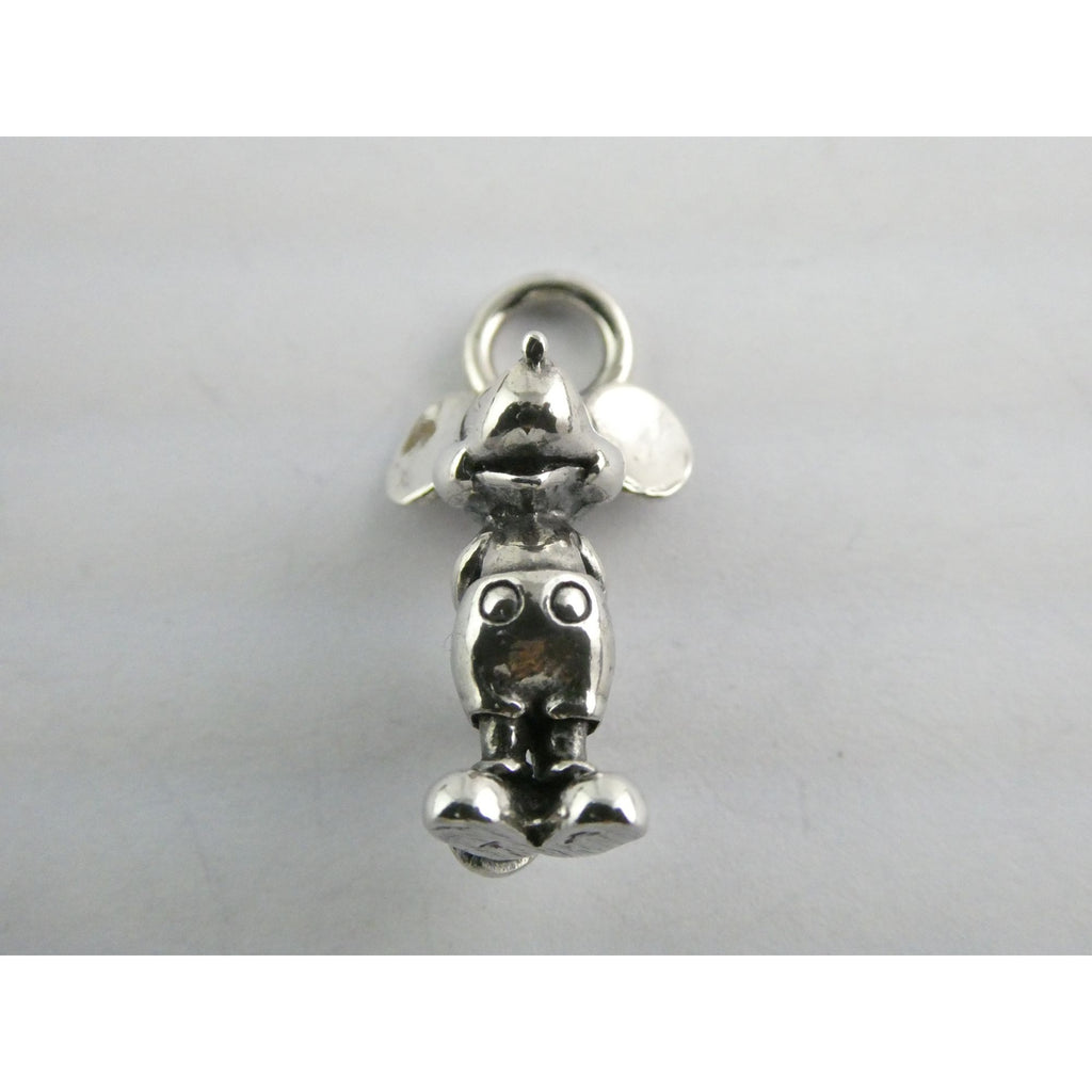 Vintage Walt Disney Prod Sterling Silver Mickey Mouse Figural Charm Pendant 5.5g