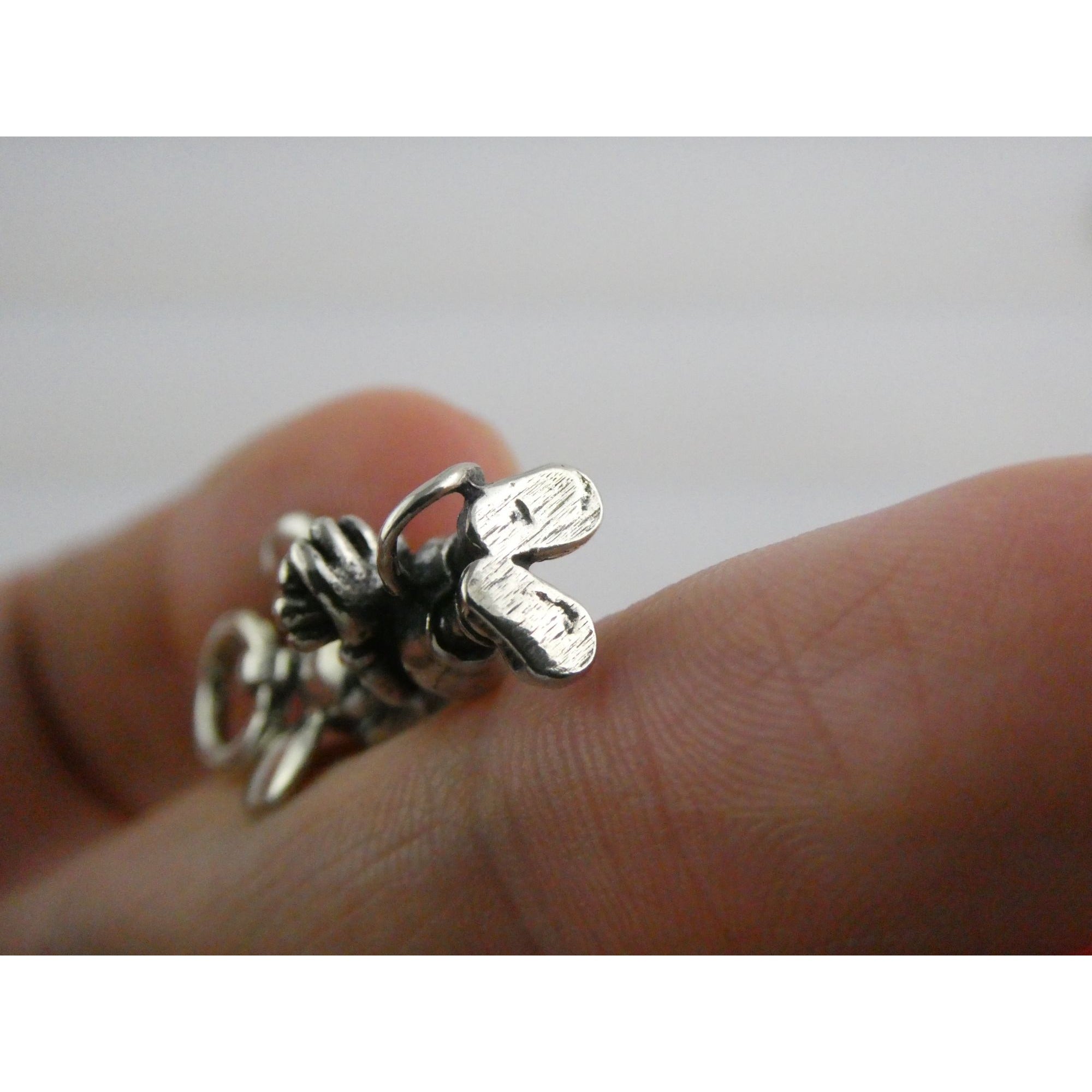 Vintage Walt Disney Prod Sterling Silver Mickey Mouse Figural Charm Pendant 5.5g