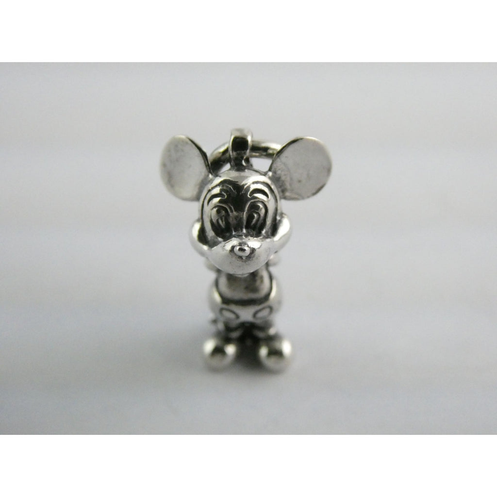 Vintage Walt Disney Prod Sterling Silver Mickey Mouse Figural Charm Pendant 5.5g