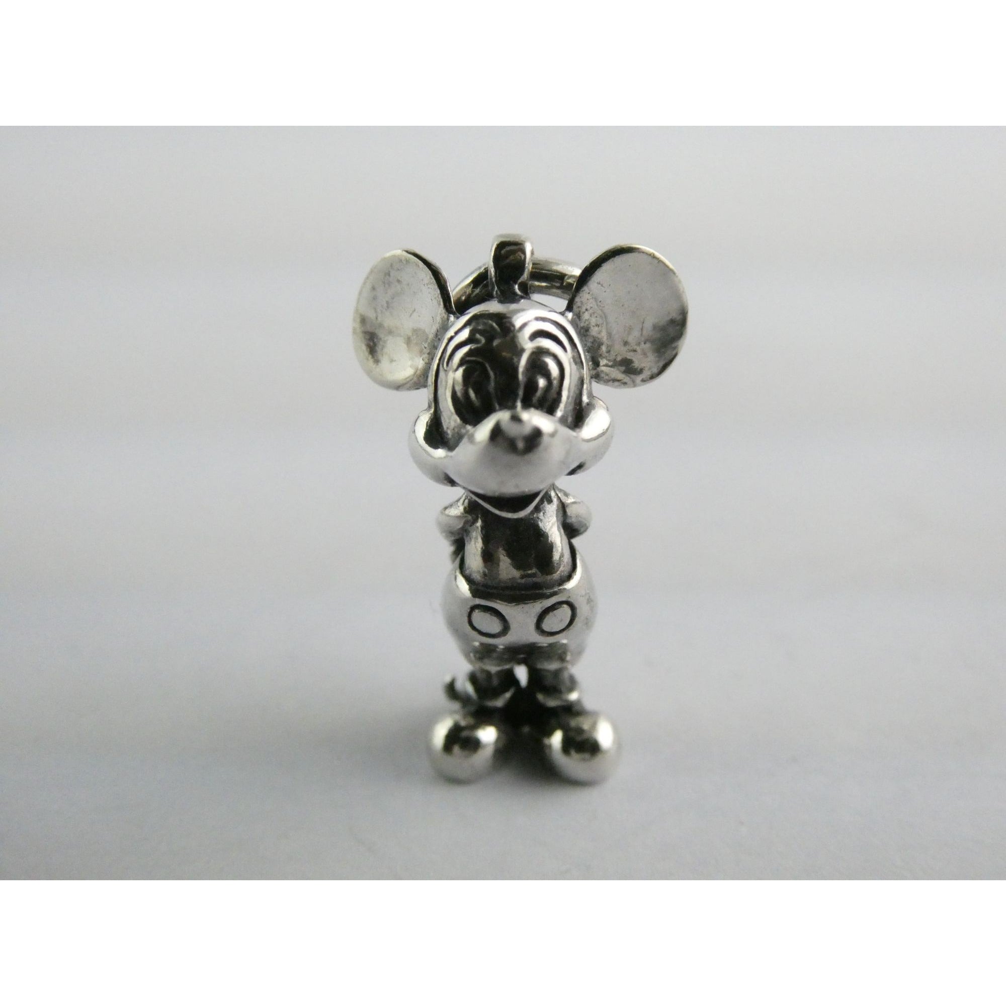 Vintage Walt Disney Prod Sterling Silver Mickey Mouse Figural Charm Pendant 5.5g