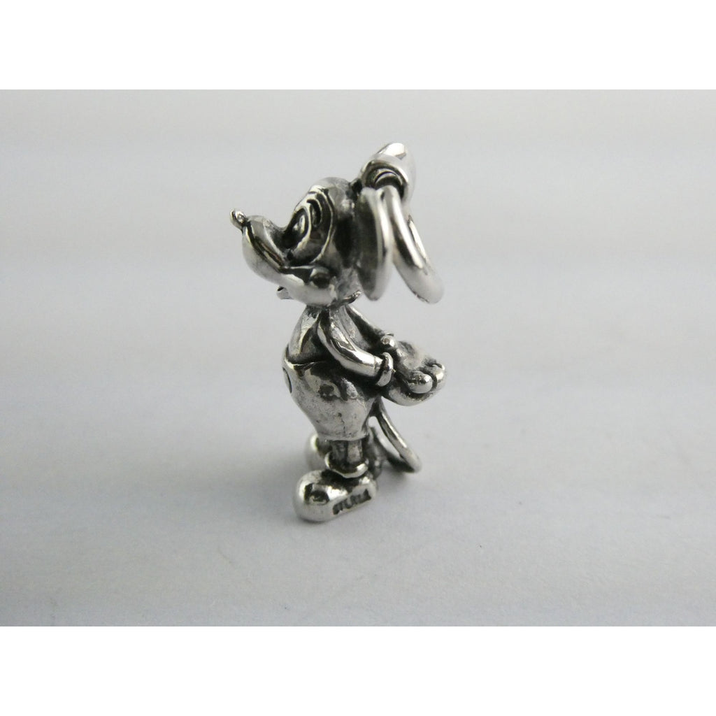 Vintage Walt Disney Prod Sterling Silver Mickey Mouse Figural Charm Pendant 5.5g