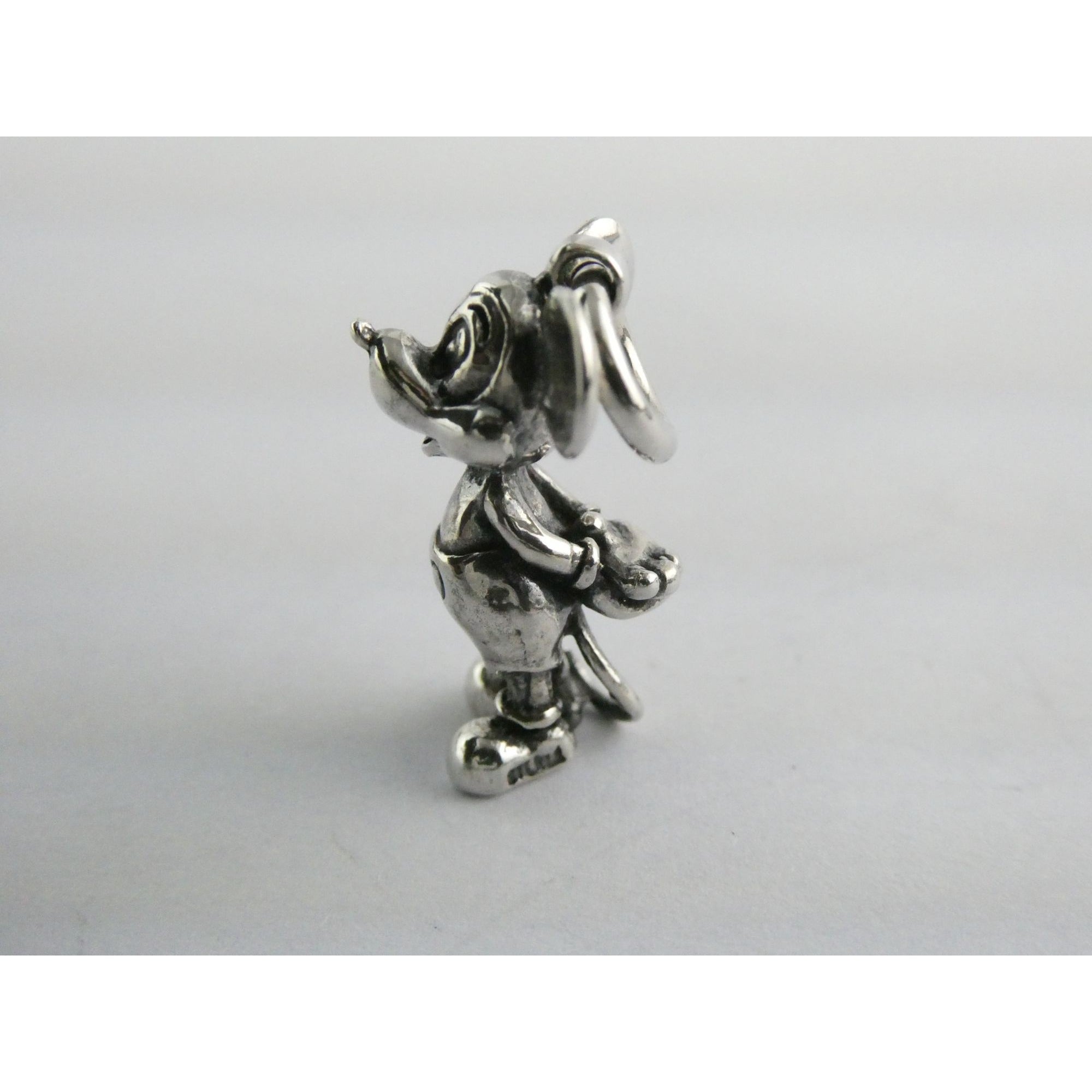 Vintage Walt Disney Prod Sterling Silver Mickey Mouse Figural Charm Pendant 5.5g