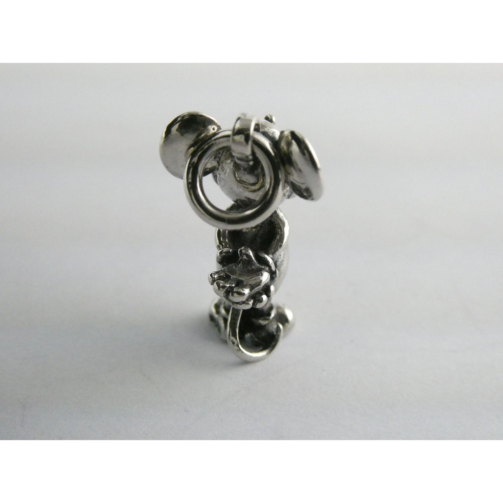 Vintage Walt Disney Prod Sterling Silver Mickey Mouse Figural Charm Pendant 5.5g