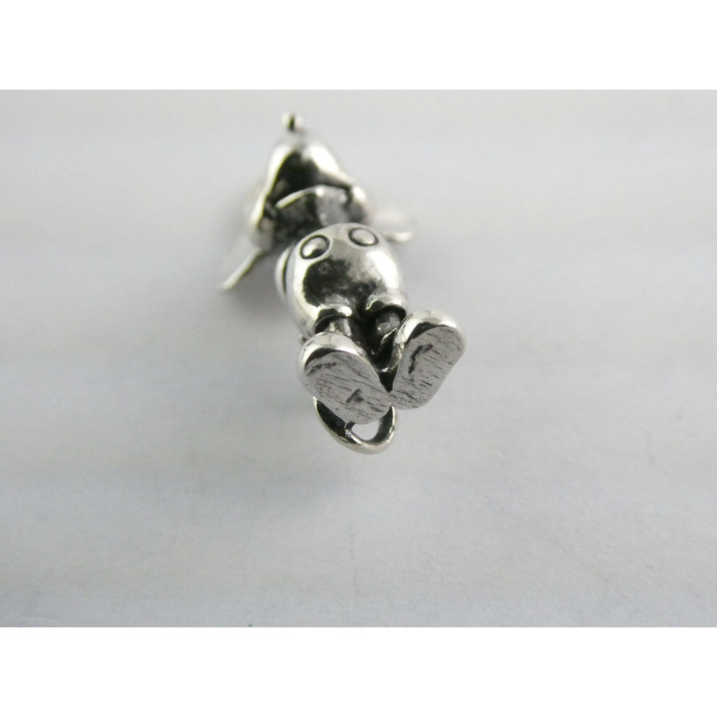 Vintage Walt Disney Prod Sterling Silver Mickey Mouse Figural Charm Pendant 5.5g