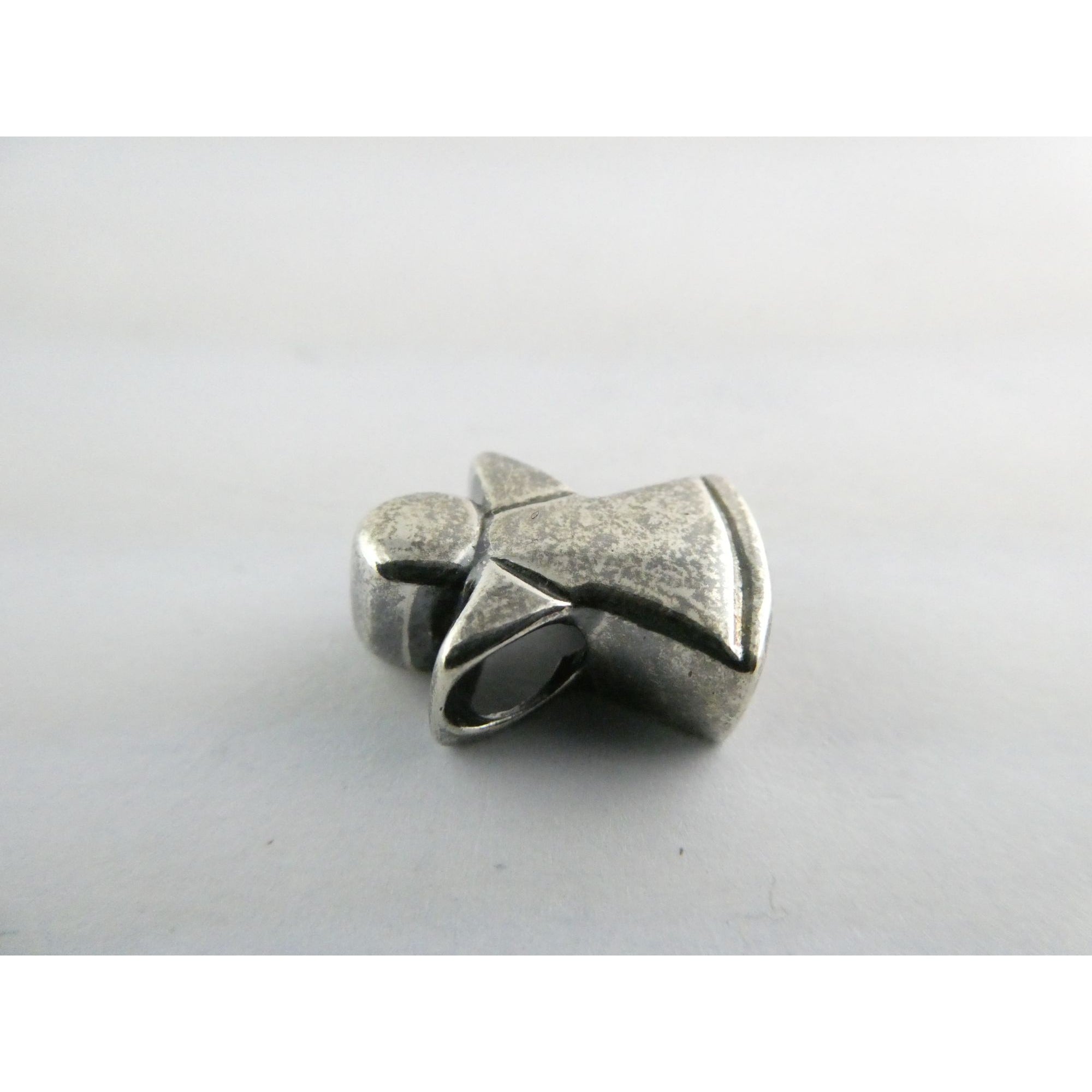 Delgarito Designer Sterling Silver Angel Slide Pendant 3.4g 17mm Length