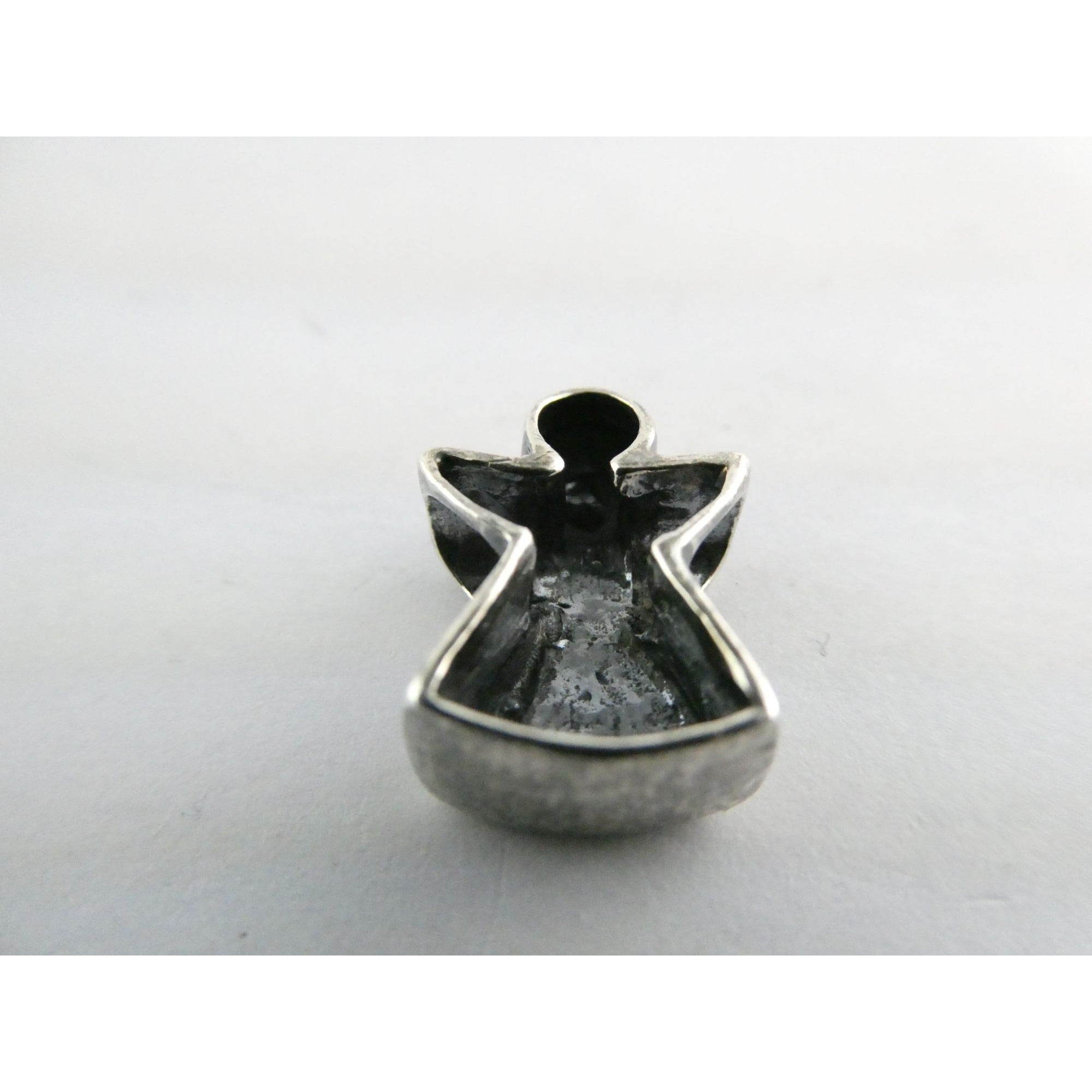 Delgarito Designer Sterling Silver Angel Slide Pendant 3.4g 17mm Length