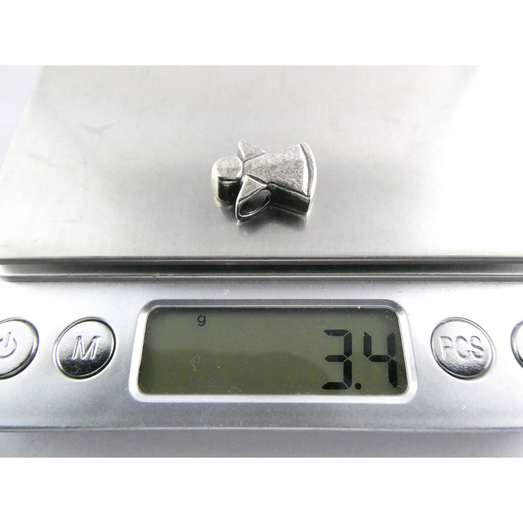 Delgarito Designer Sterling Silver Angel Slide Pendant 3.4g 17mm Length