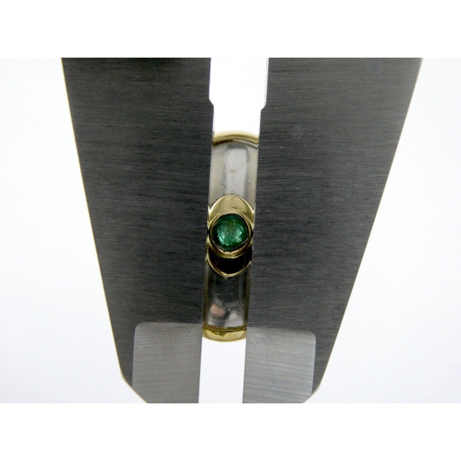 Ilias Lalaounis Greece Sterling Silver Emerald 18k Gold Trim Clip on Earrings