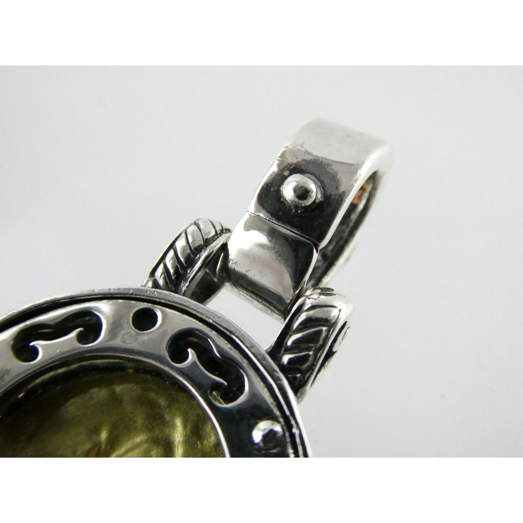 Tagliamonte 18k Yellow Gold Sterling Silver Centaur Coin Pendant Enhancer 925