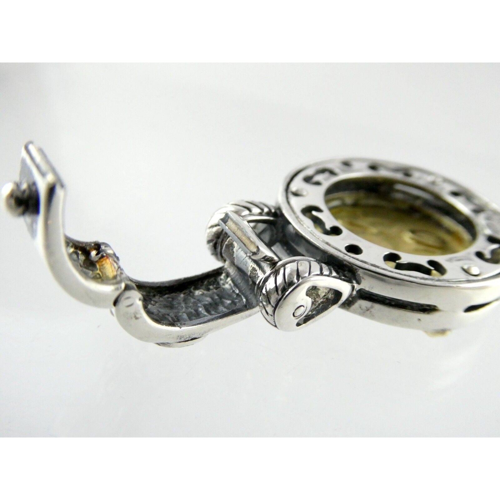 Tagliamonte 18k Yellow Gold Sterling Silver Centaur Coin Pendant Enhancer 925