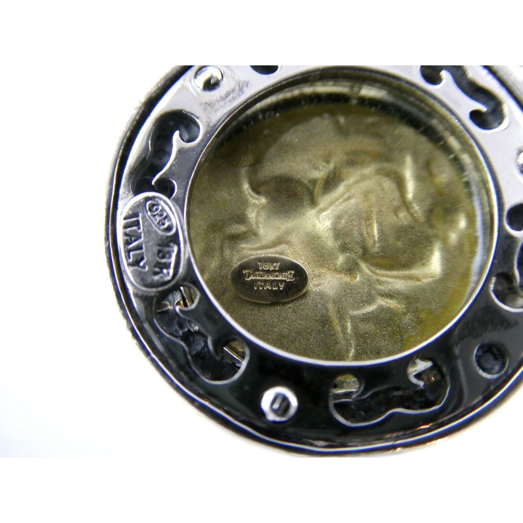Tagliamonte 18k Yellow Gold Sterling Silver Centaur Coin Pendant Enhancer 925