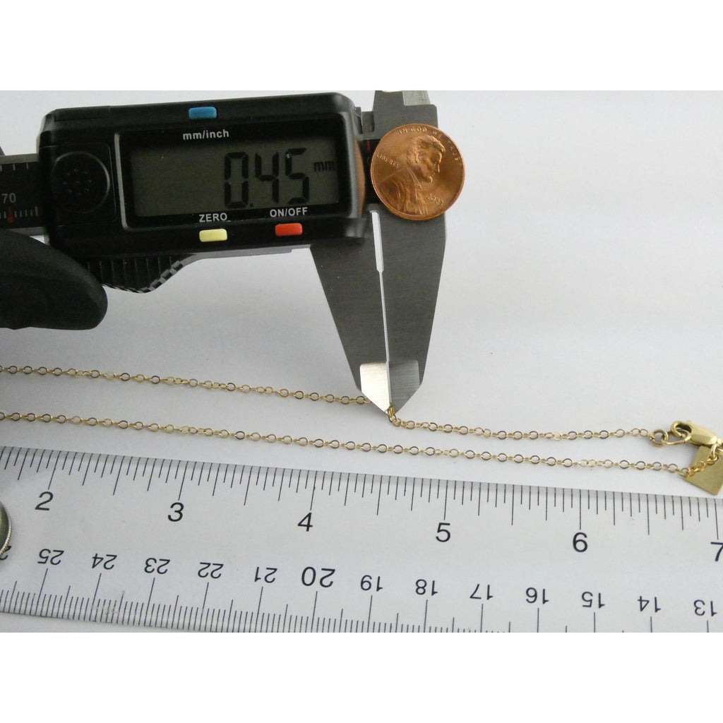 Kendra Kist 1/20th 14k Gold Fill Bar Pendant Necklace 1.9g 15 Inch Length