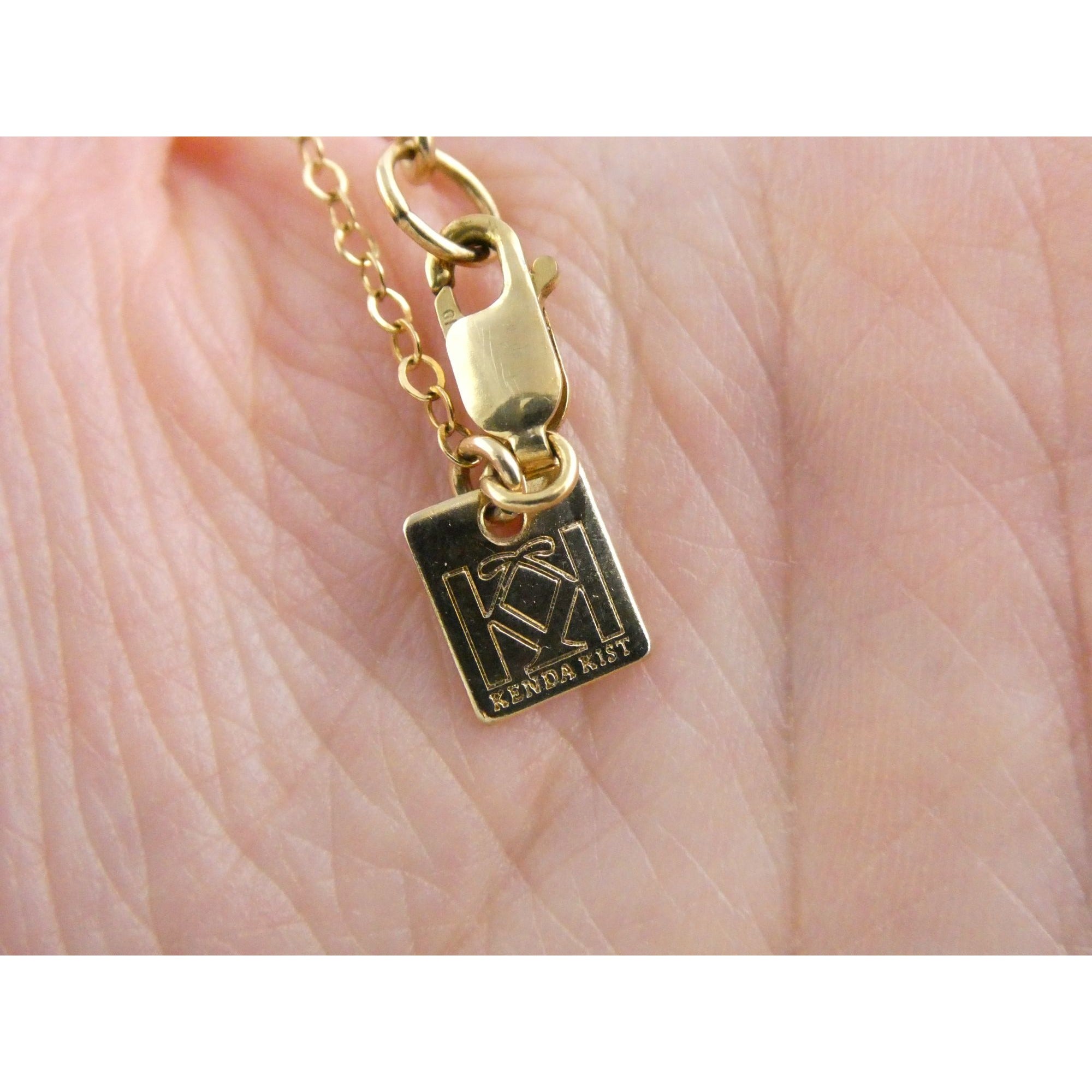 Kendra Kist 1/20th 14k Gold Fill Bar Pendant Necklace 1.9g 15 Inch Length