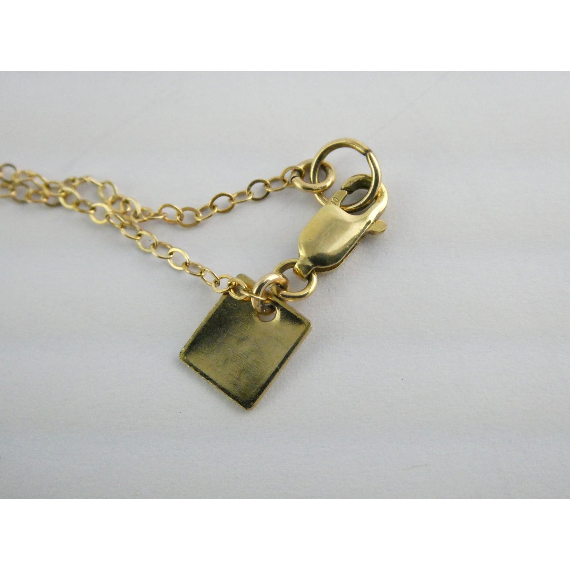 Kendra Kist 1/20th 14k Gold Fill Bar Pendant Necklace 1.9g 15 Inch Length