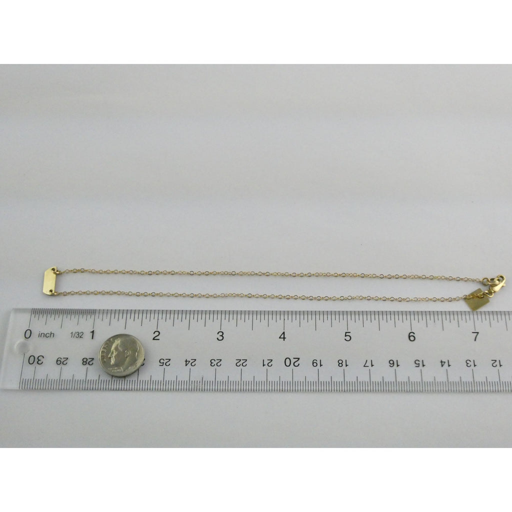 Kendra Kist 1/20th 14k Gold Fill Bar Pendant Necklace 1.9g 15 Inch Length